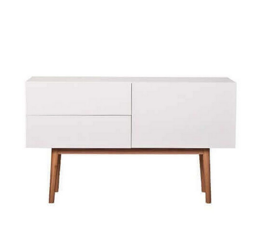 Bahut en bois blanc et naturel