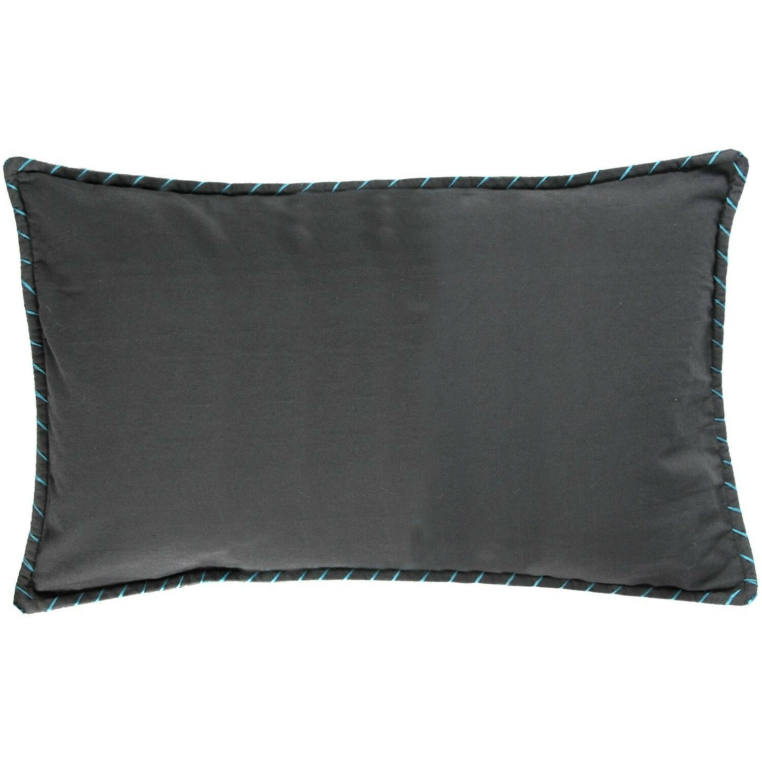 Housse de coussin 50x30 Noir et vert canard Housse de coussin 50x30 Noir et vert canard