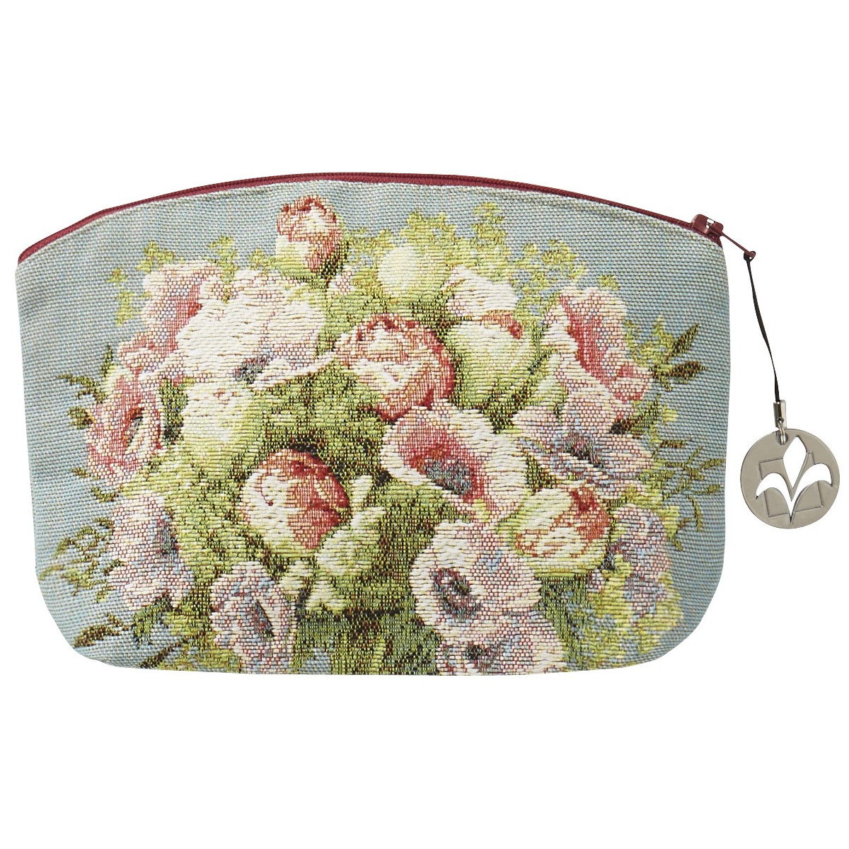 Trousse bouquet tissée bleu 15x20 (photo) Trousse bouquet tissée bleu 15x20