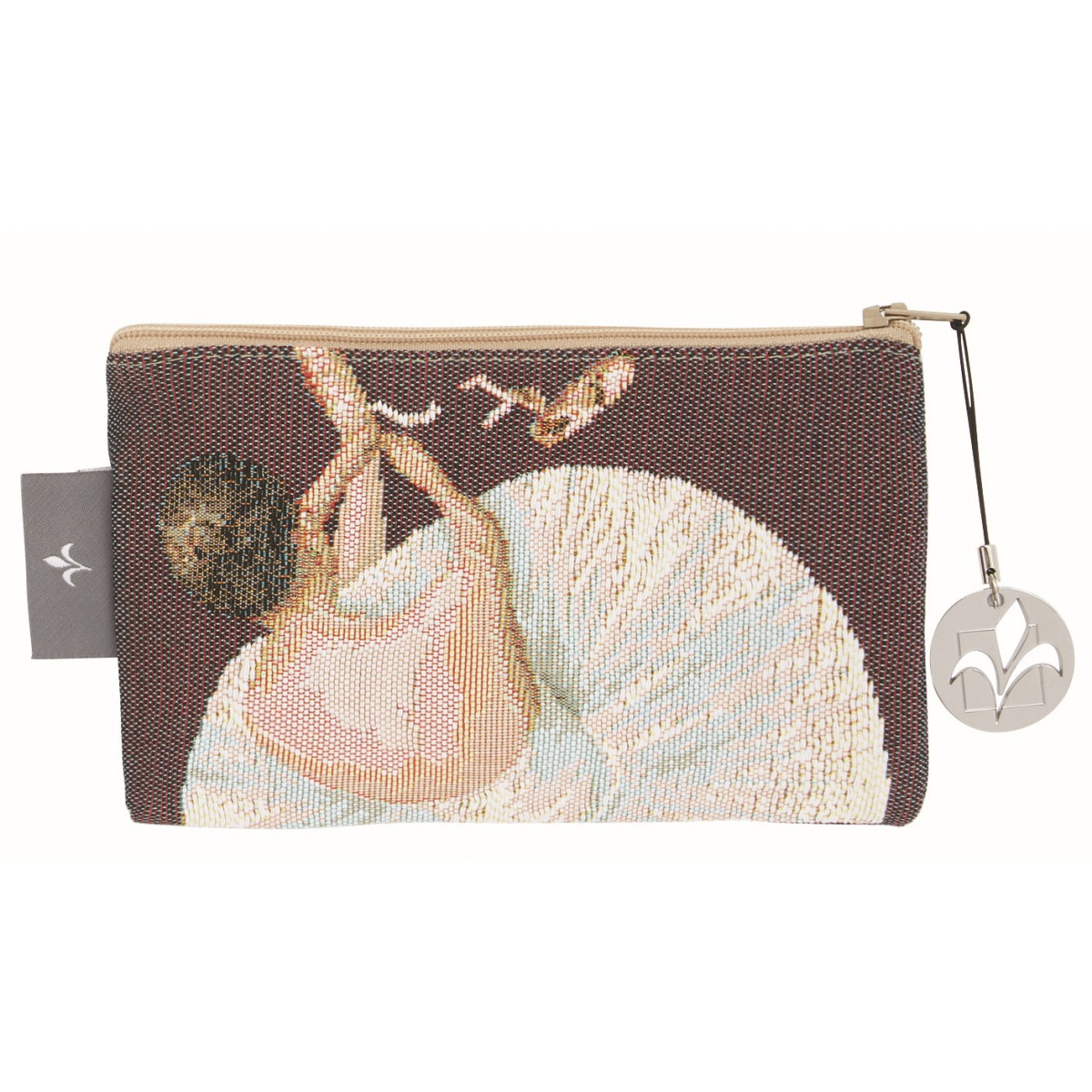 Pochette tapisserie danseuse et chaussons violet 11x17 Pochette tapisserie danseuse et chaussons violet 11x17