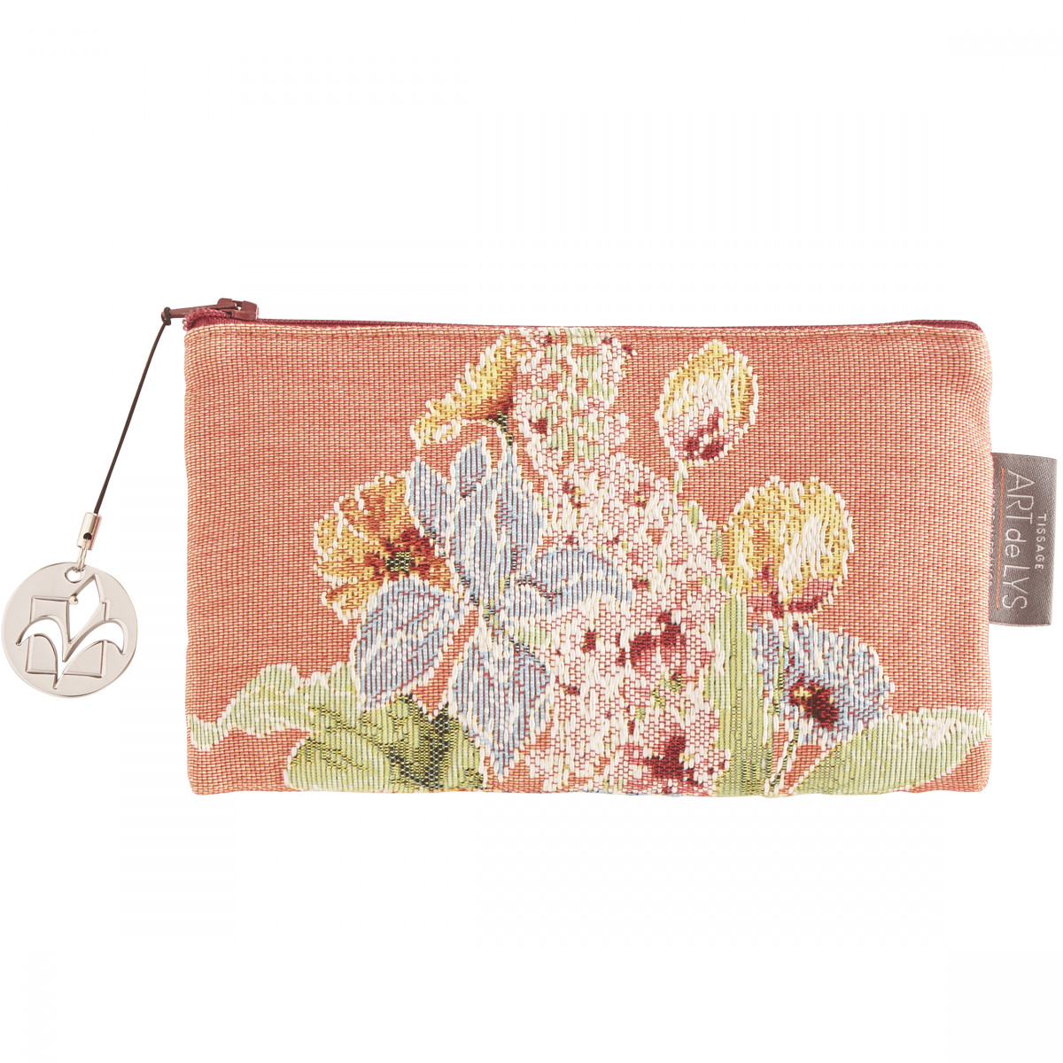 Pochette tapisserie parterre de fleurs orange 11x17 Pochette tapisserie parterre de fleurs orange 11x17