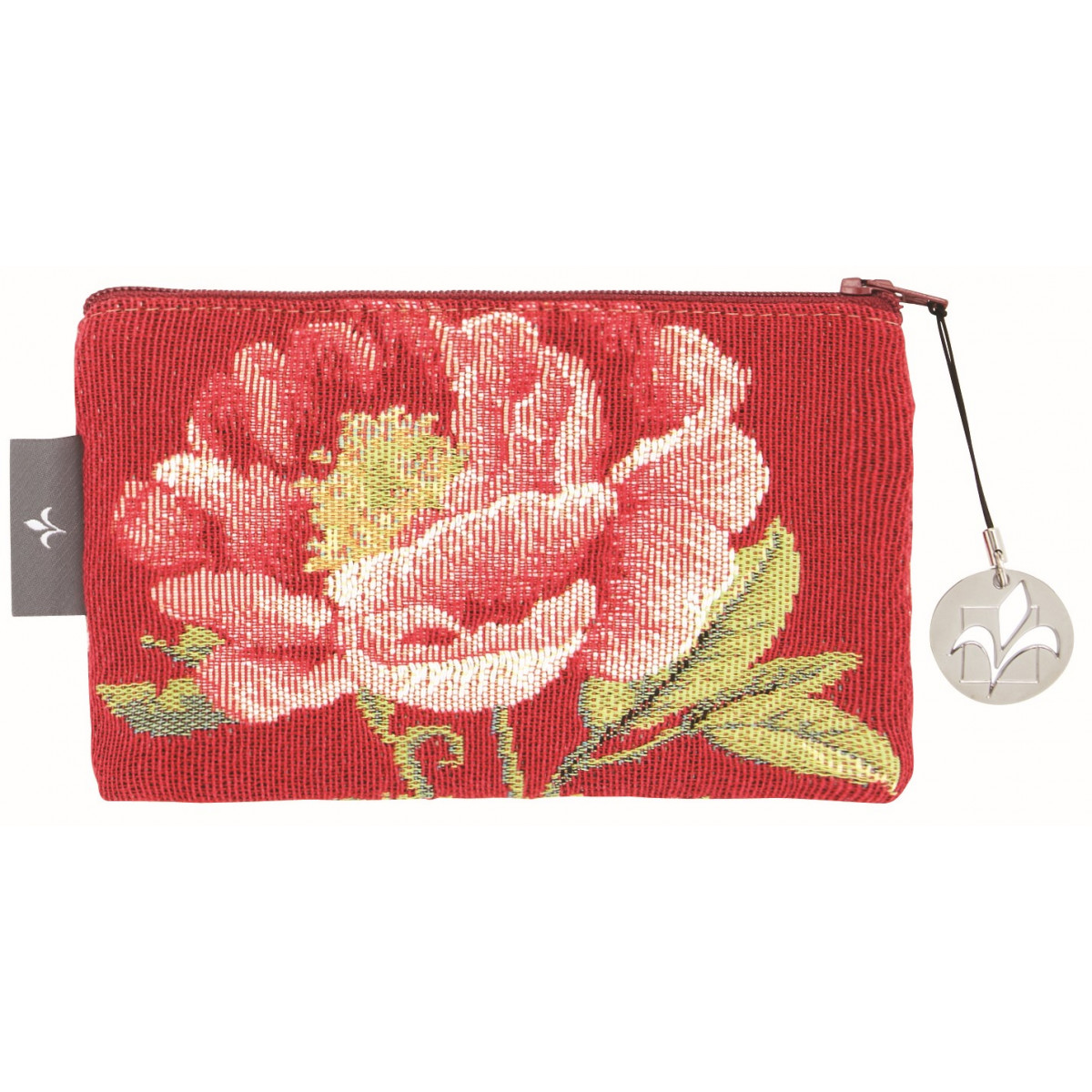 Pochette tapisserie pivoines rose 11x17 Pochette tapisserie pivoines rose 11x17