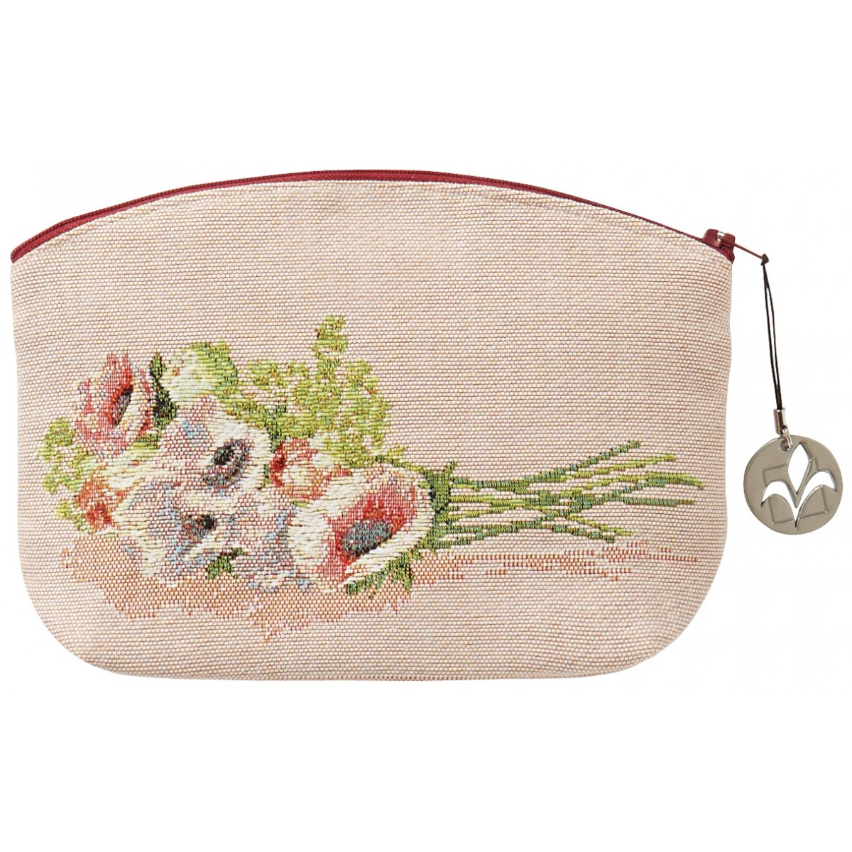 Trousse bouquet tissée rose 15x20 (photo) Trousse bouquet tissée rose 15x20