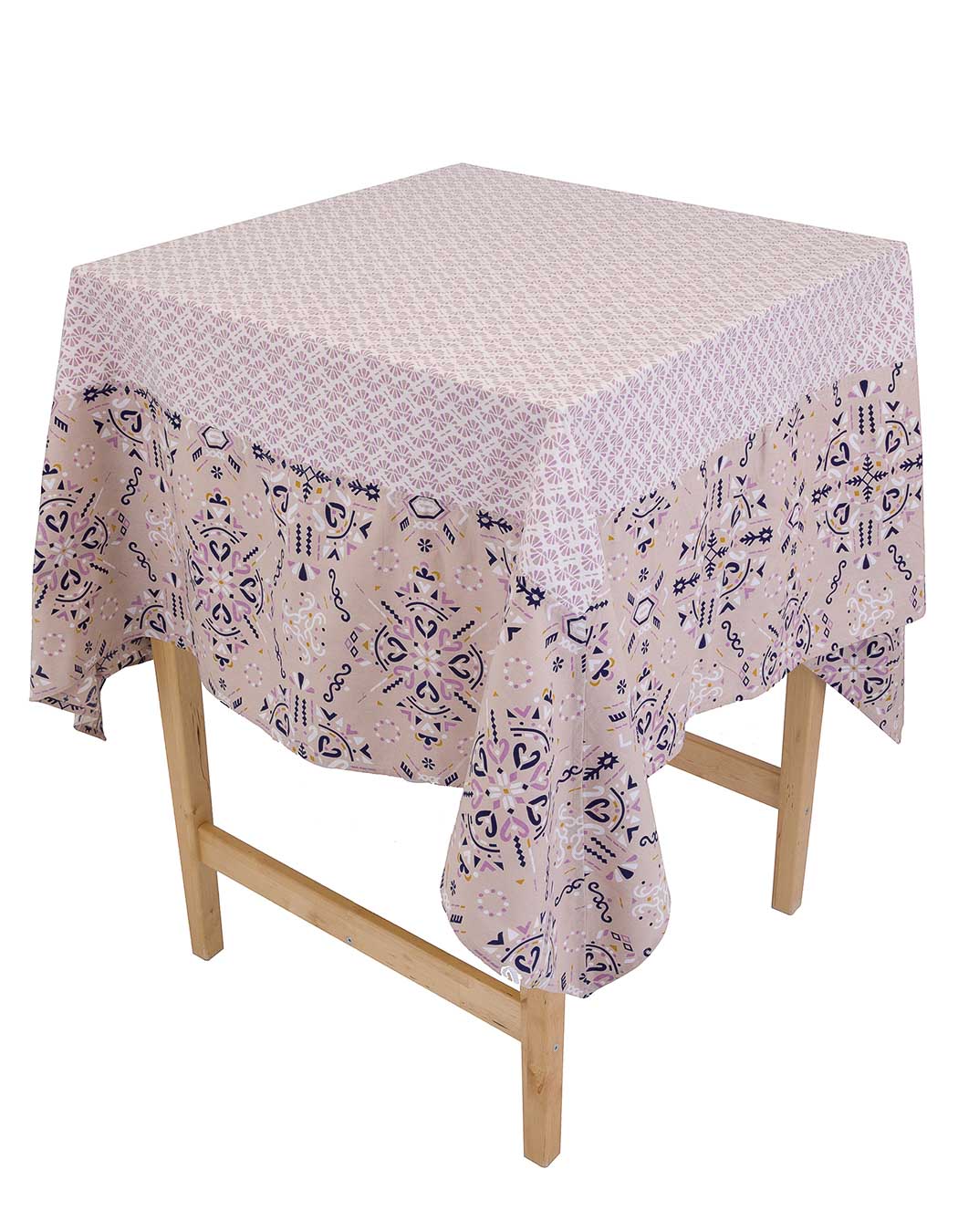 Nappe biprint en coton gres 170 x 250 Nappe biprint en coton gres 170 x 250