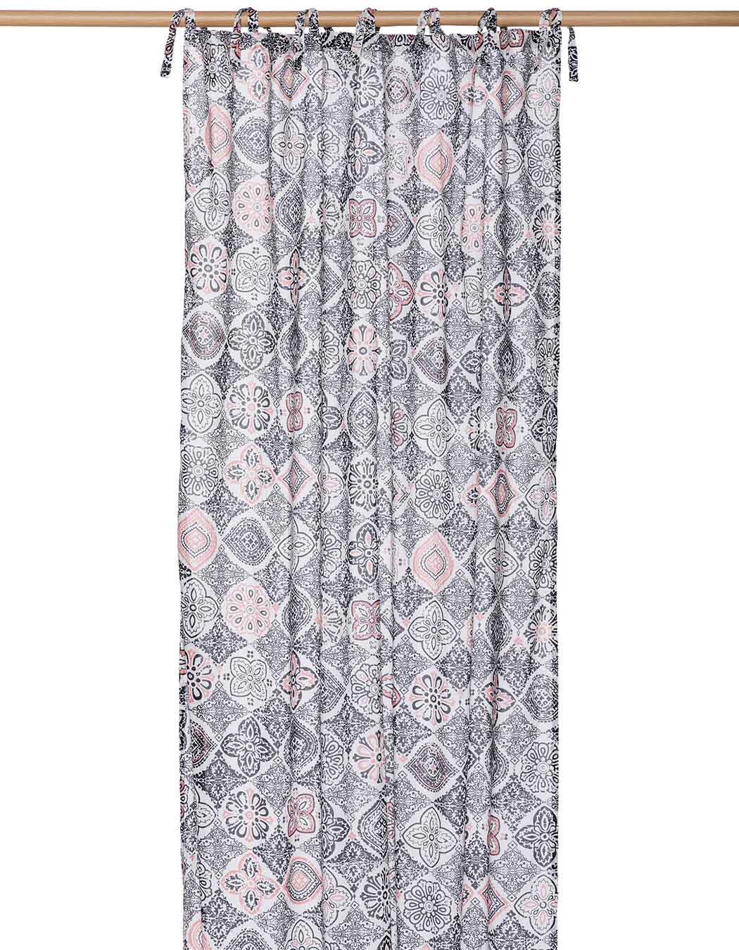 Rideau voile en coton anthracite 100 x 250 (photo) Rideau voile en coton anthracite 100 x 250