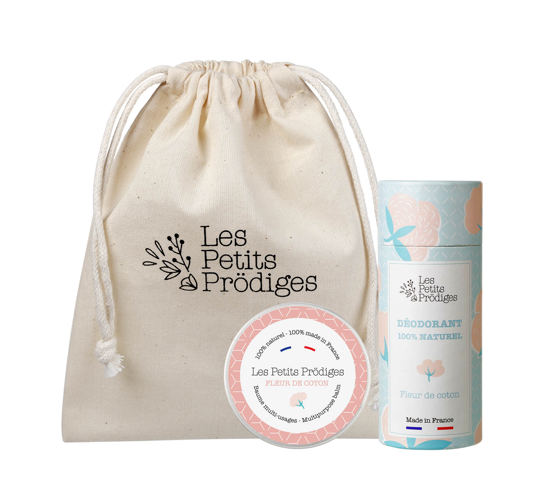 Coffret Duo Déodorant et Baume multi-usages Fleur de Coton 30ml (photo) Coffret Duo Déodorant et Baume multi-usages Fleur de Coton 30ml