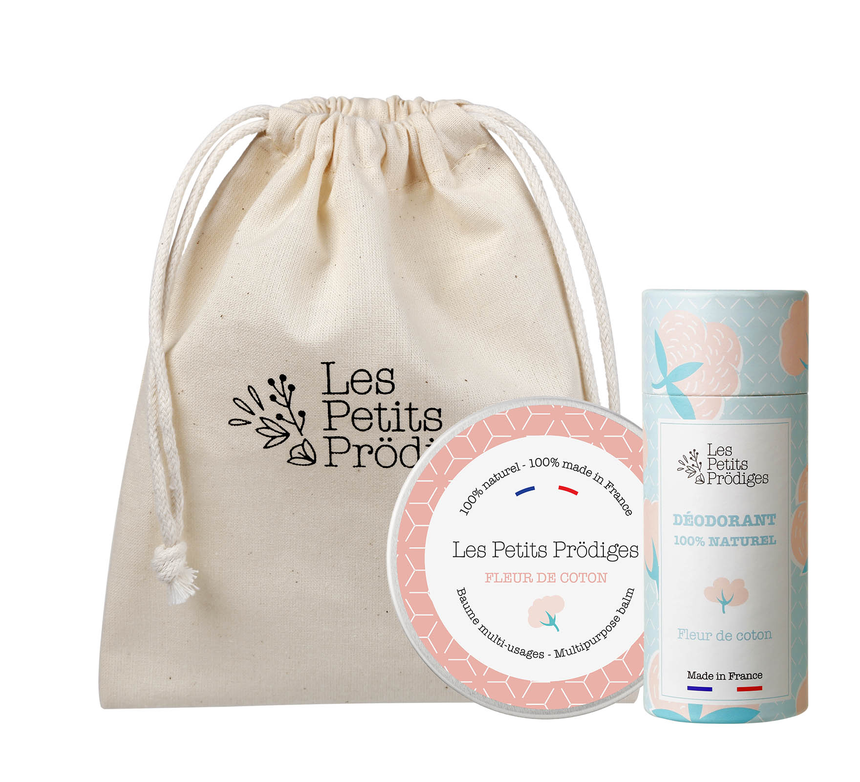 Coffret Duo Déodorant et Baume multi-usages Fleur De Coton 100ml (photo) Coffret Duo Déodorant et Baume multi-usages Fleur De Coton 100ml