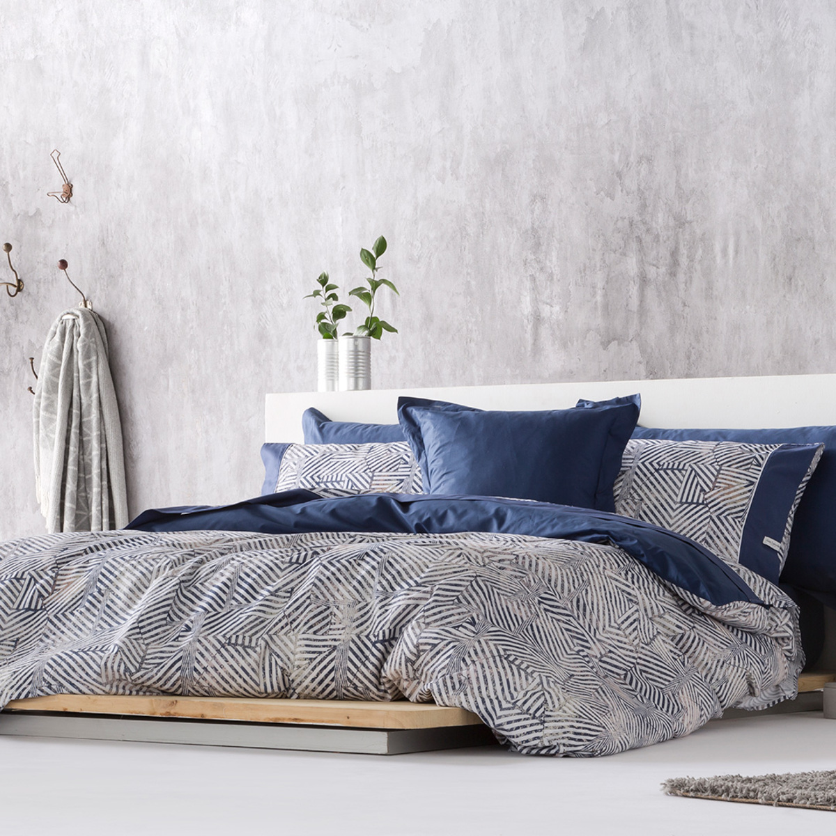 Housse de couette en coton bicolore 140x200 (photo) Housse de couette en coton bicolore 140x200