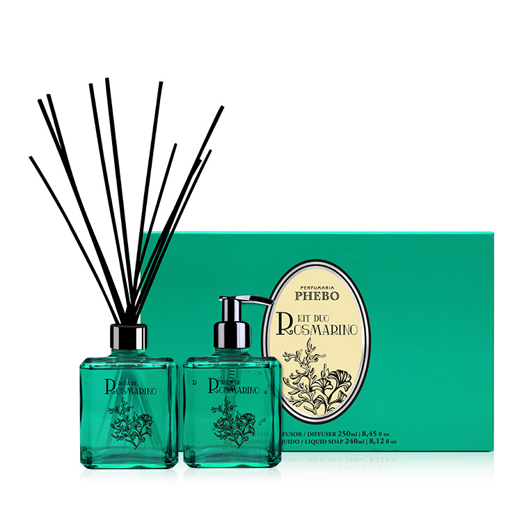 Coffret avec un diffuseur et savon liquide parfum rosmarin (photo) Coffret avec un diffuseur et savon liquide parfum rosmarin