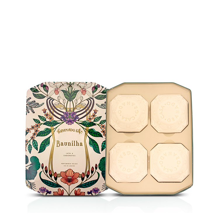 Coffret savons en métal à la vanille Coffret savons en métal à la vanille