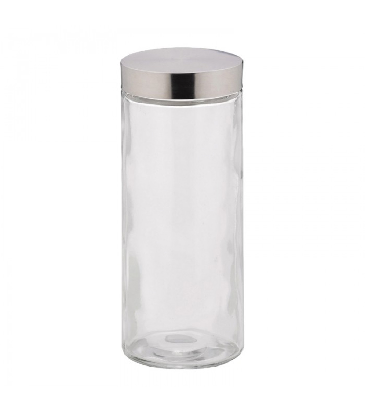 Bocal rond en verre et inox 2,1L Bocal rond en verre et inox 2,1L