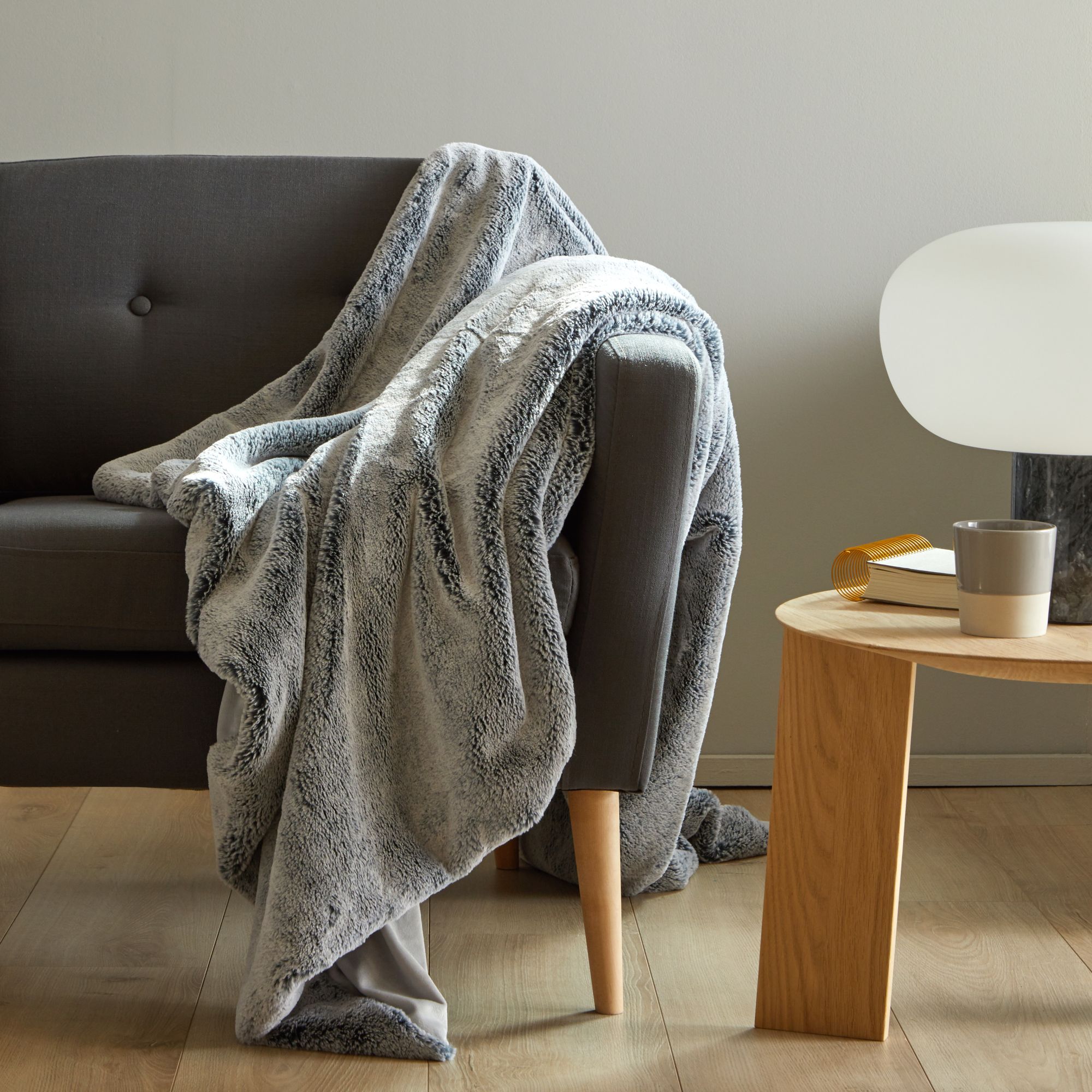 Plaid 150x180 cm Gris Plaid 150x180 cm Gris