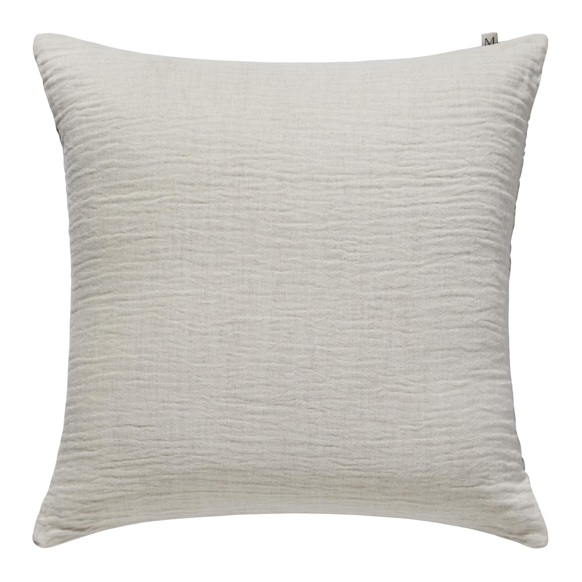 Housse de coussin 50x50 cm Naturel en Coton CINTA (photo) Housse de coussin 50x50 cm Naturel en Coton CINTA