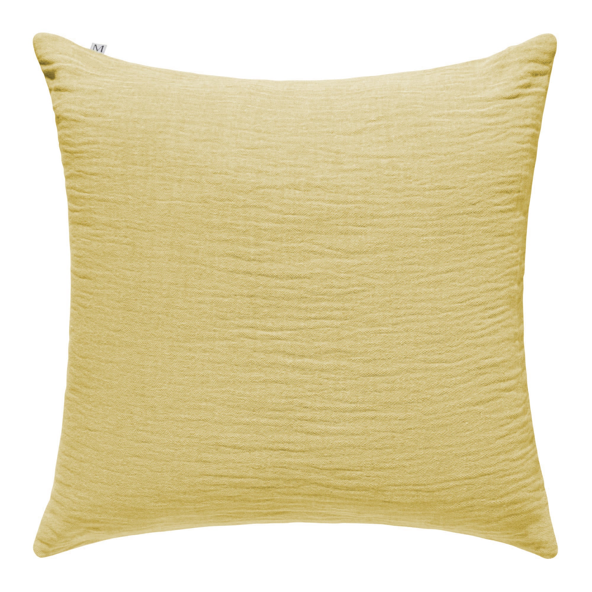 Housse de coussin 50x50 cm Jaune acidulé en Coton Housse de coussin 50x50 cm Jaune acidulé en Coton