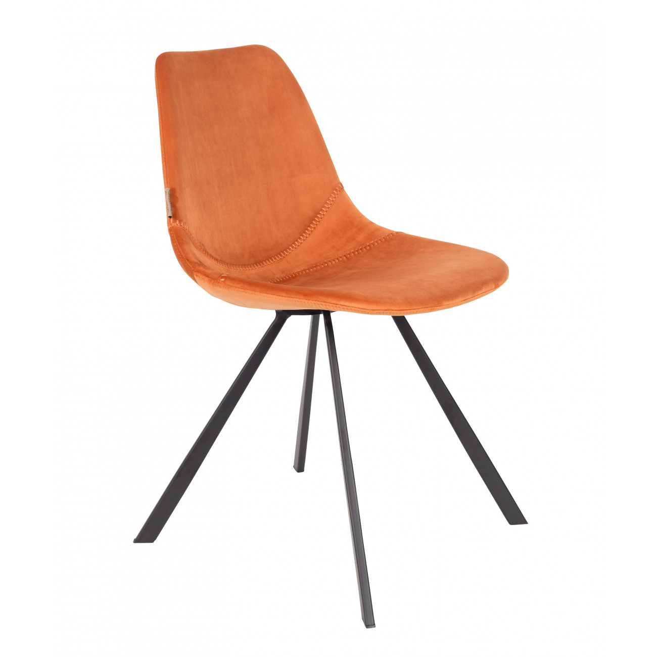 Chaise de repas velours orange Chaise de repas velours orange