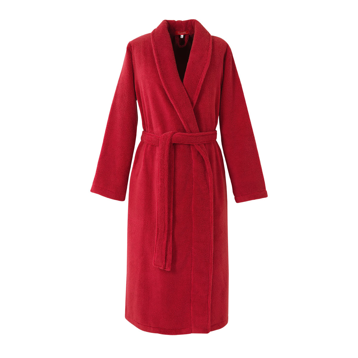 Peignoir coton peigné Rouge XL (photo) Peignoir coton peigné Rouge XL