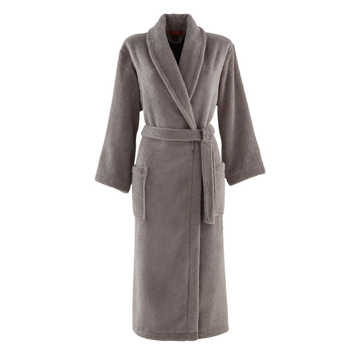 Peignoir coton peigné Taupe L (photo) Peignoir coton peigné Taupe L