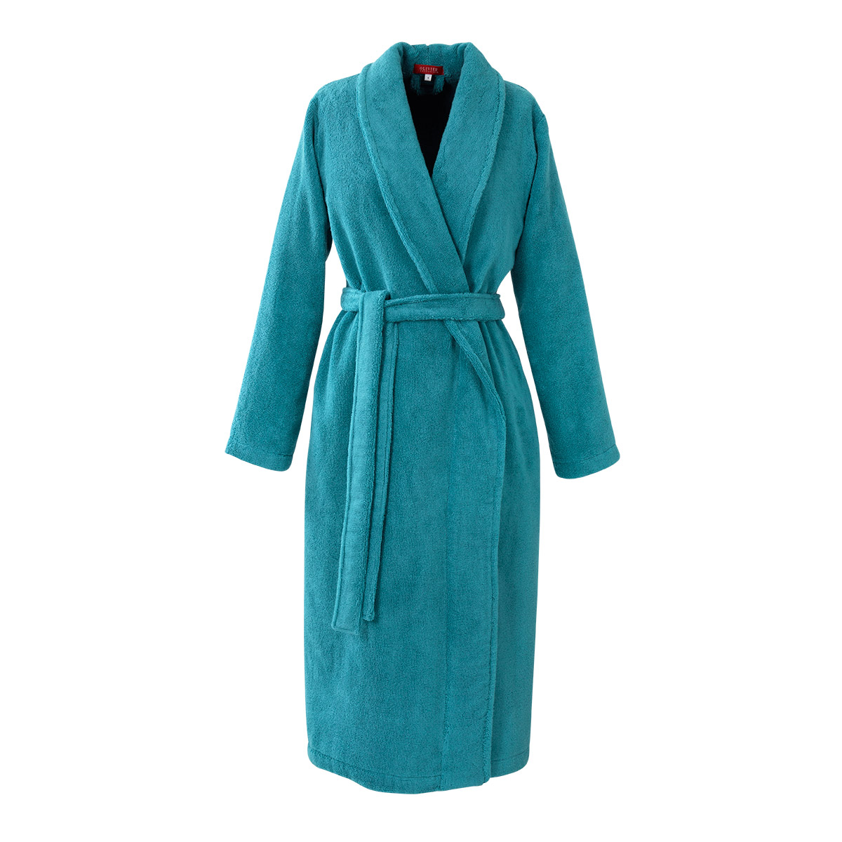 Peignoir en coton bleu XL