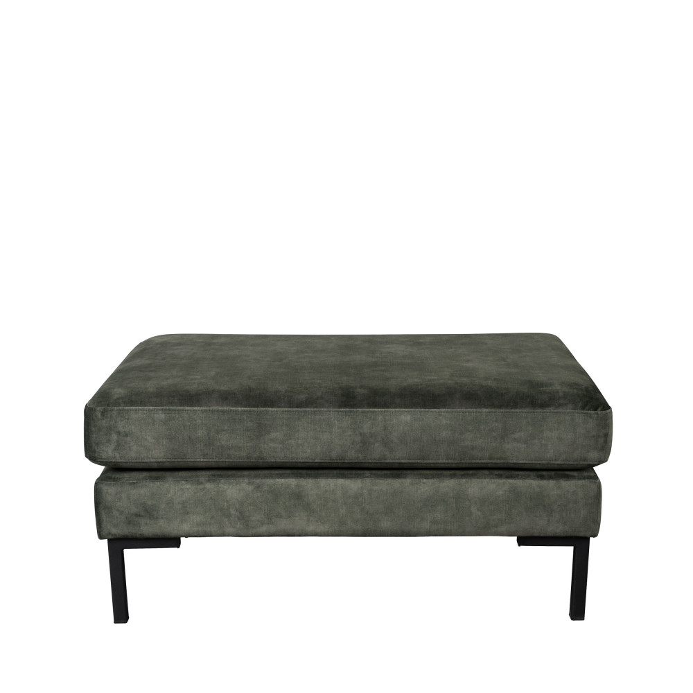 Repose-pieds en tissu vert kaki Repose-pieds en tissu vert kaki