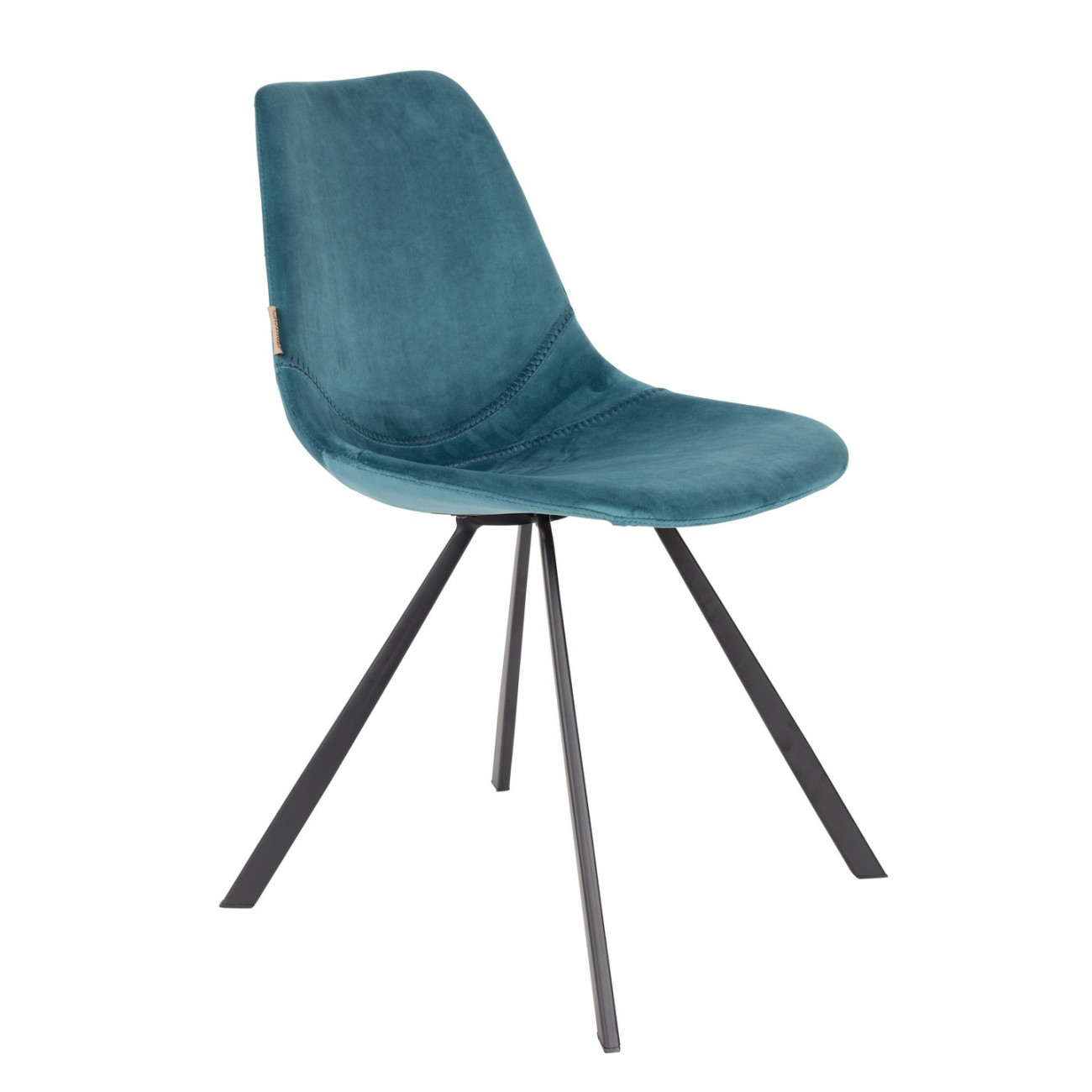 Chaise de repas velours bleu Chaise de repas velours bleu