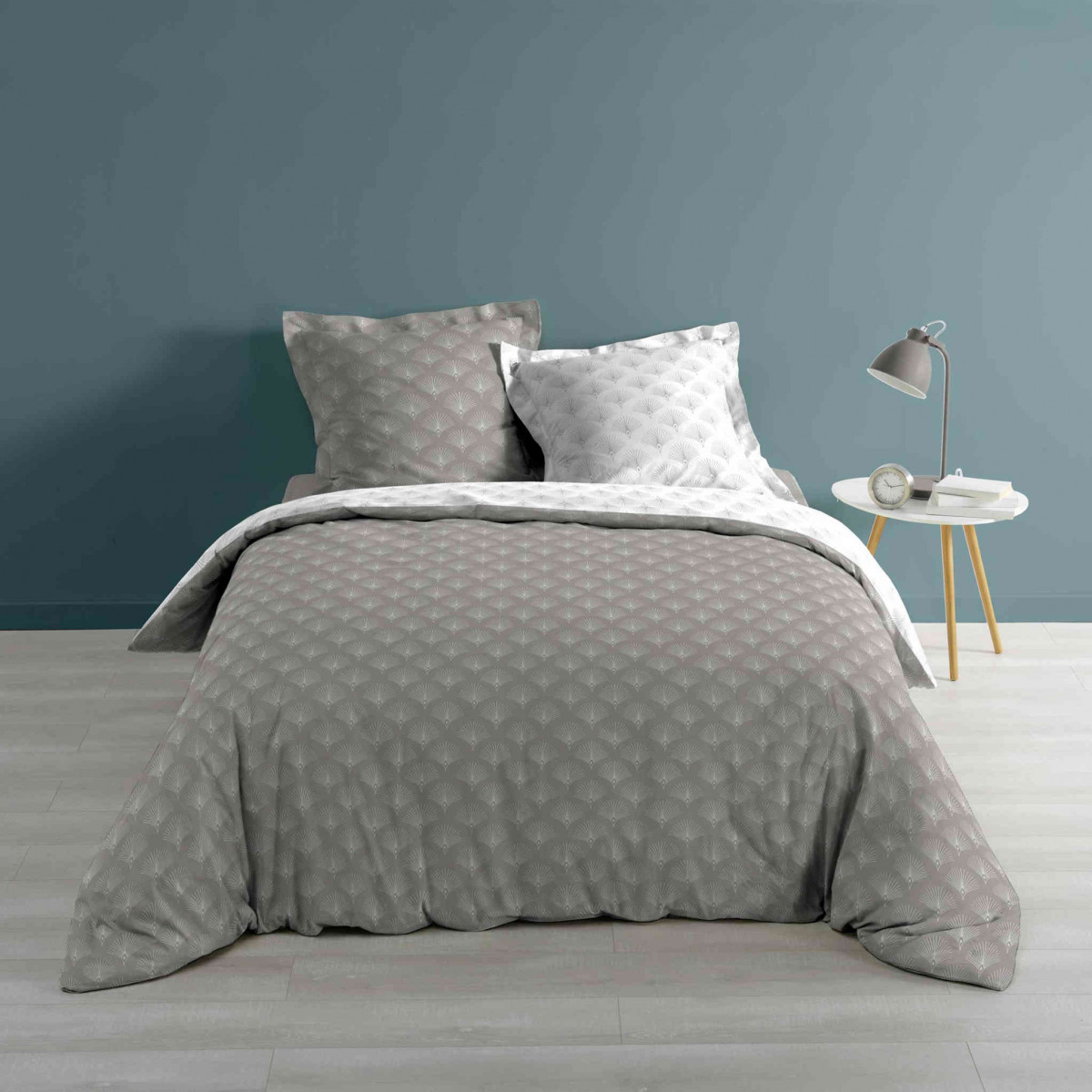Parure de lit goldy gris 260x240 cm (photo) Parure de lit goldy gris 260x240 cm