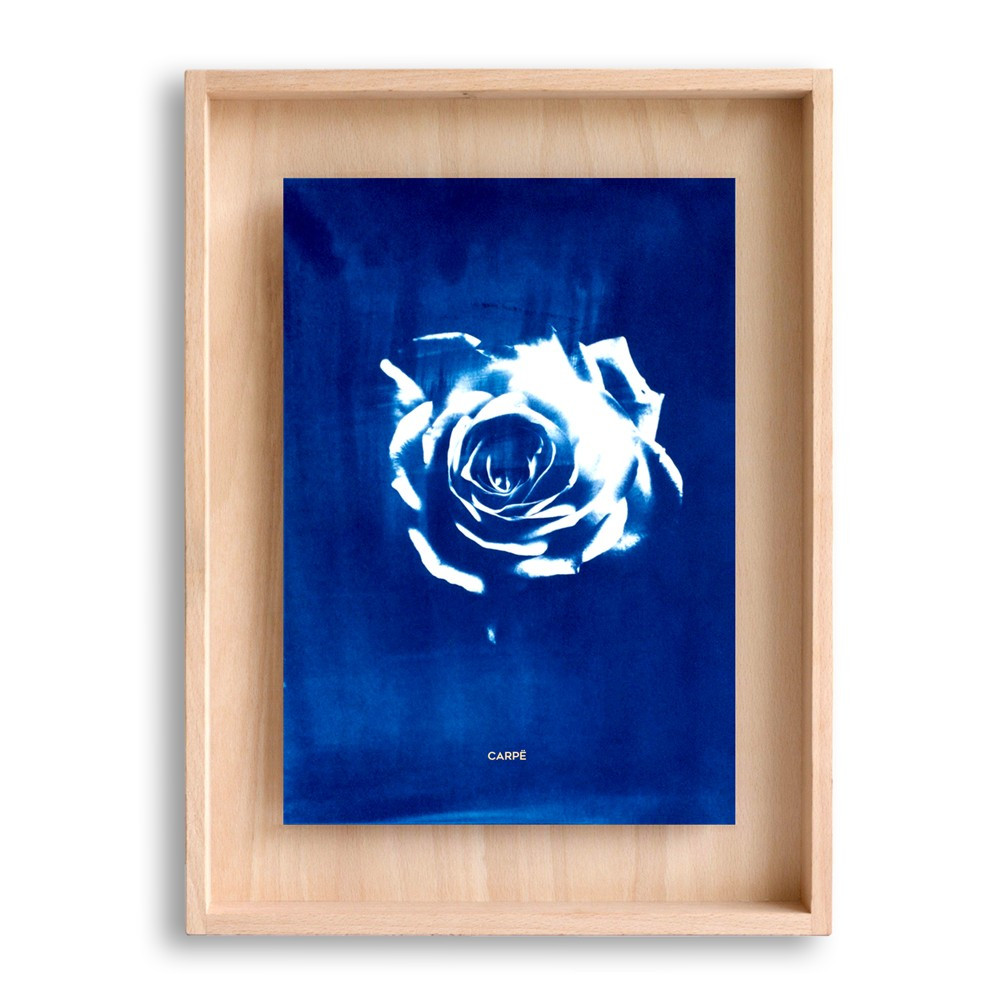 Cadre en bois cyanotype rose 40x30cm Cadre en bois cyanotype rose 40x30cm