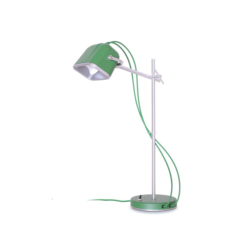 Lampe Ã  poser en aluminium vert H60cm