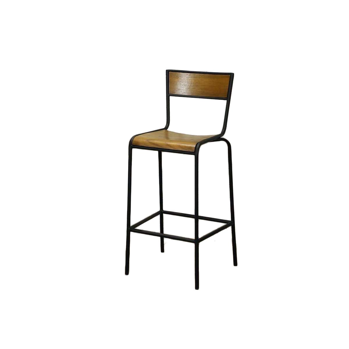 Chaise bar métal contreplaqué Chaise bar métal contreplaqué