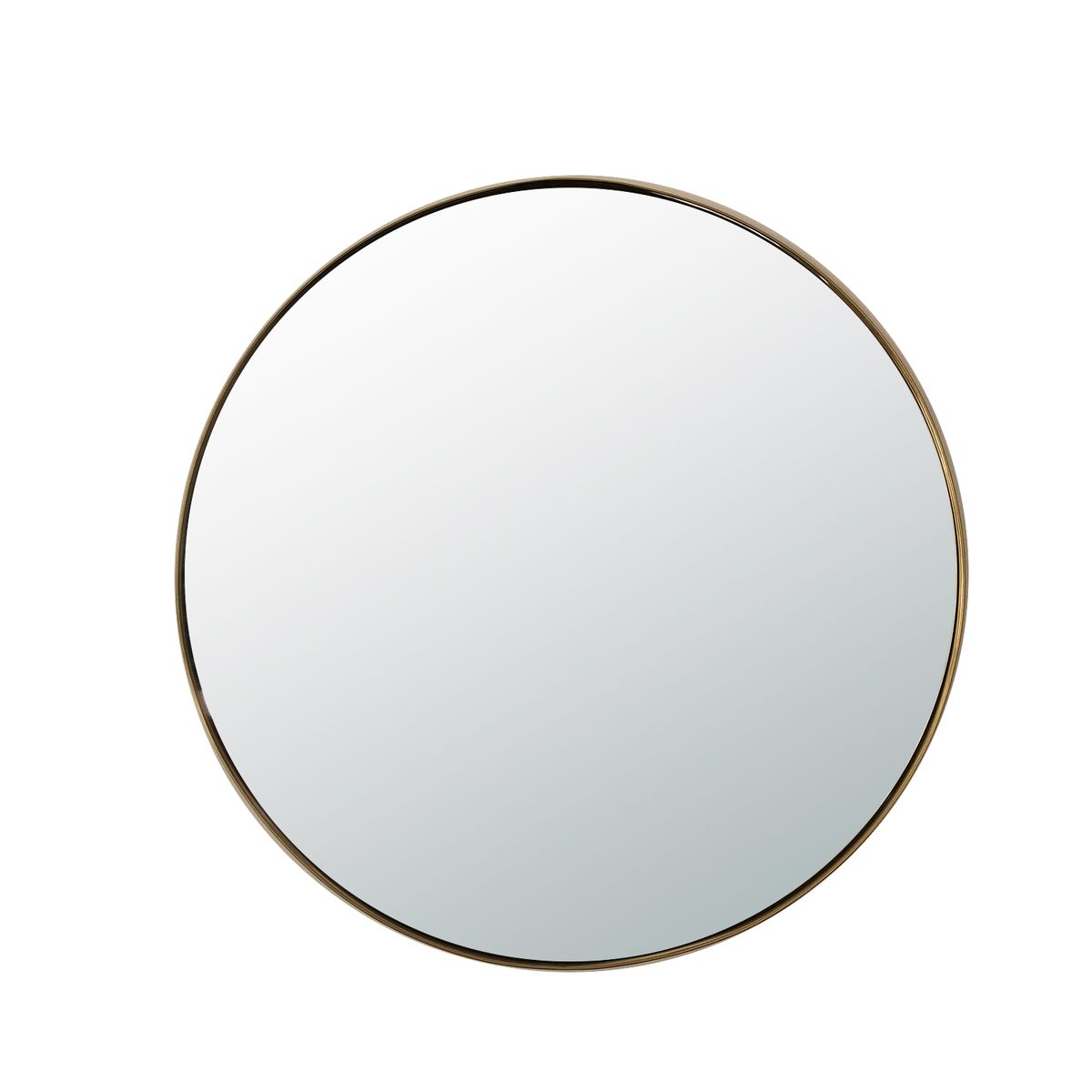 Miroir rond  Ã40 en laiton or