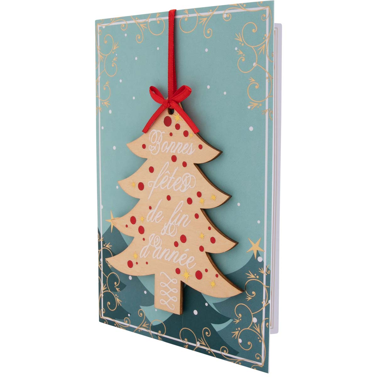 Noël carte bonnes fêtes de fin d'année sapin détachable Noël carte bonnes fêtes de fin d'année sapin détachable