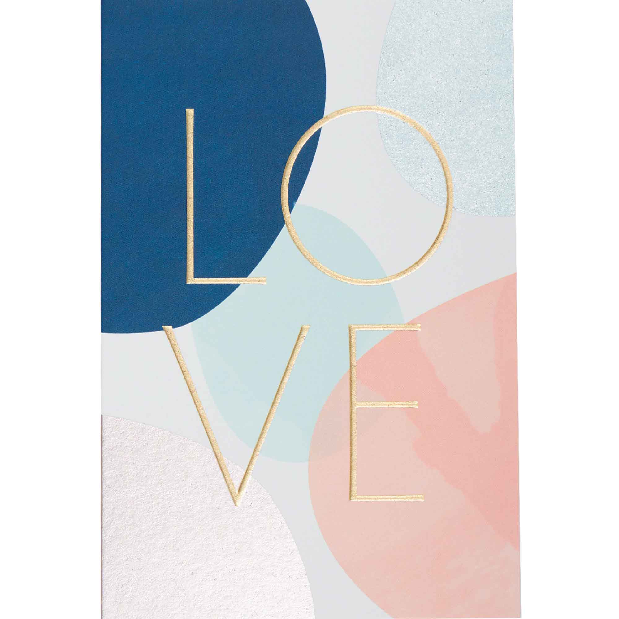 Carte love lettres dorées Carte love lettres dorées
