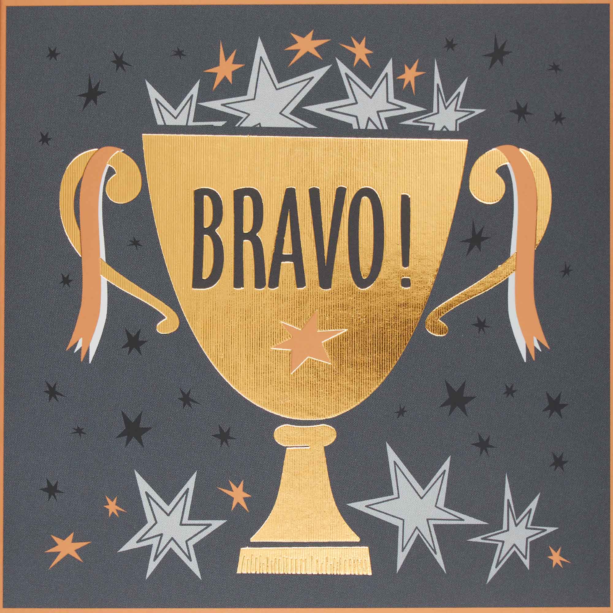 Carte bravo coupe dorée (photo) Carte bravo coupe dorée