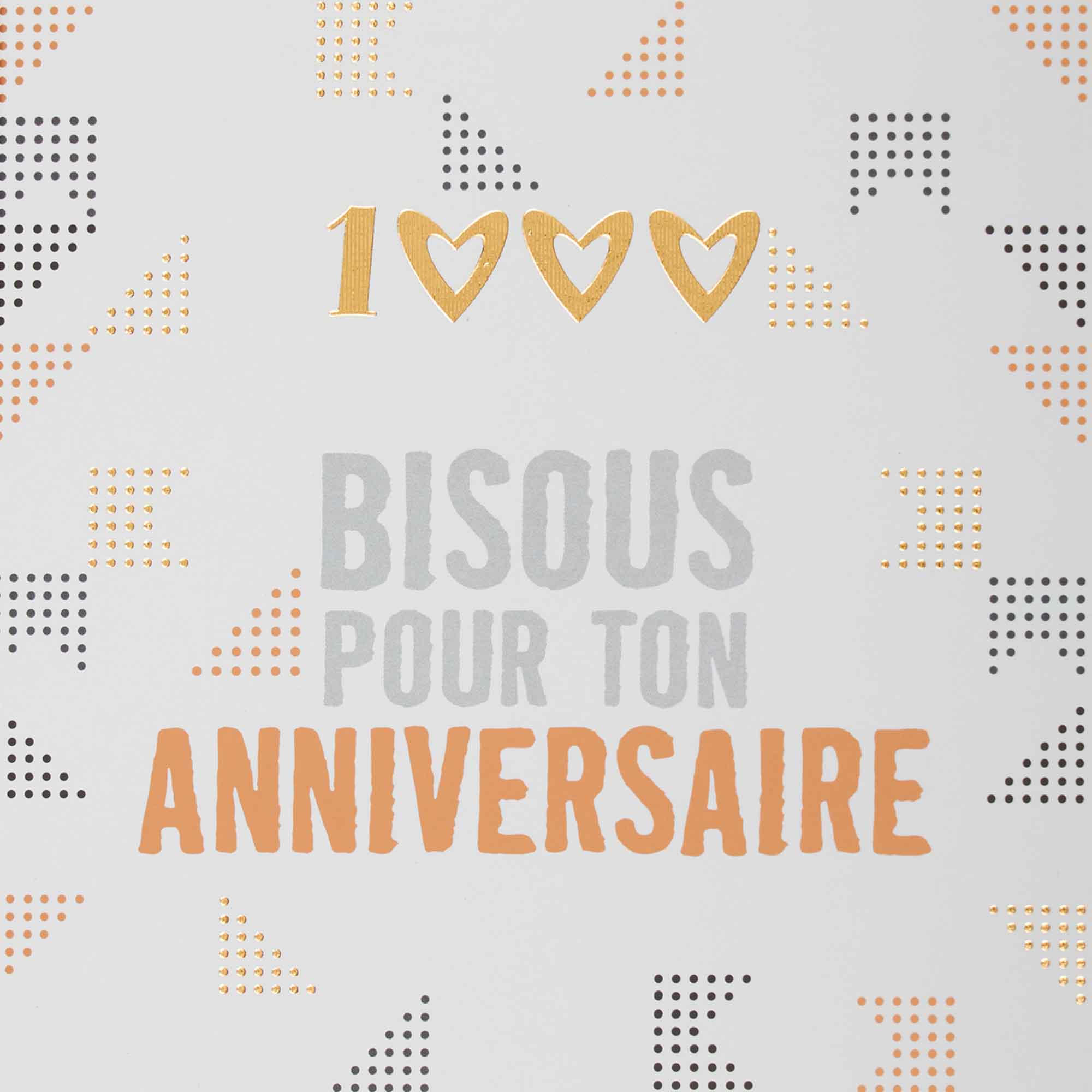 Carte anniversaire 1000 bisous (photo) Carte anniversaire 1000 bisous