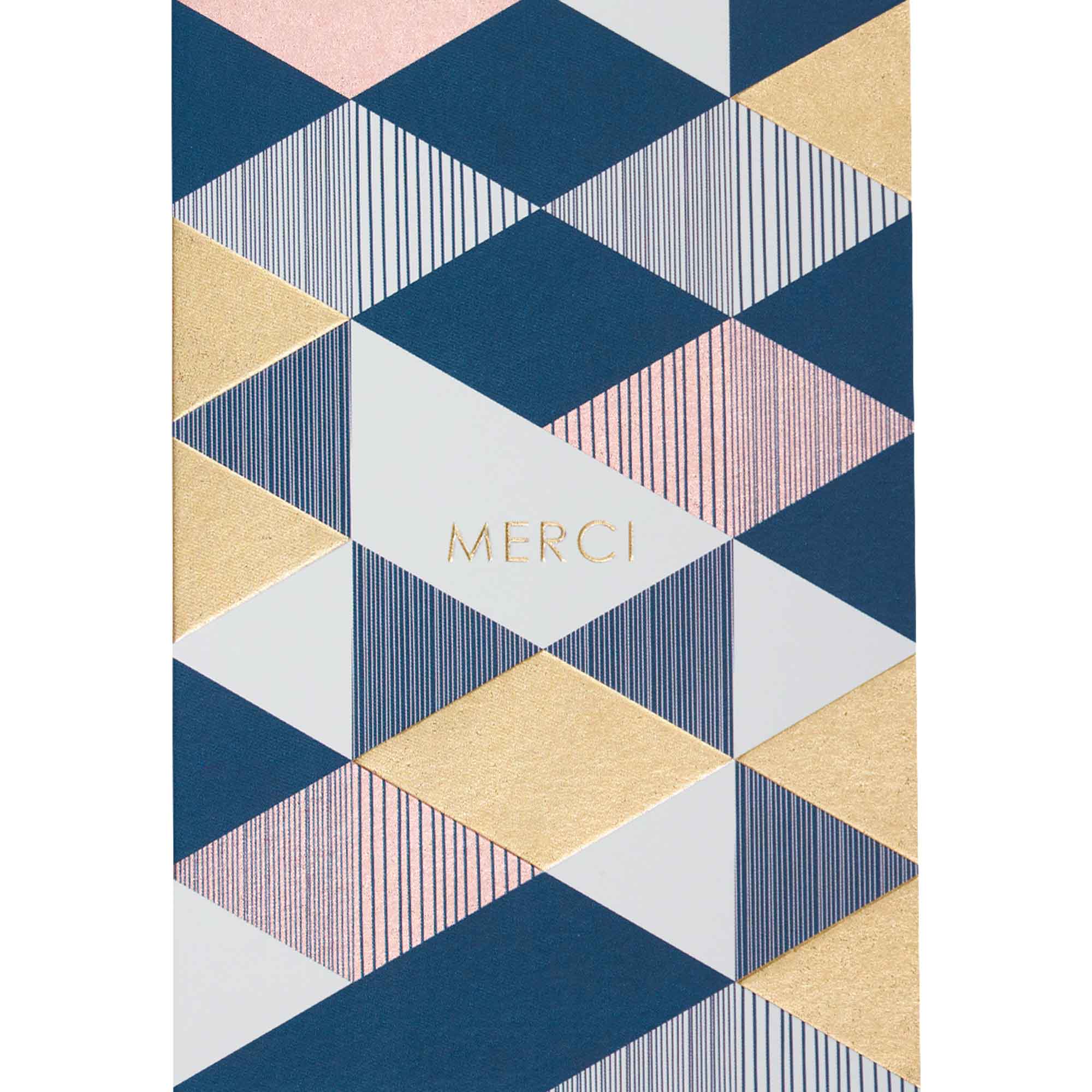Carte merci lettres dorées Carte merci lettres dorées