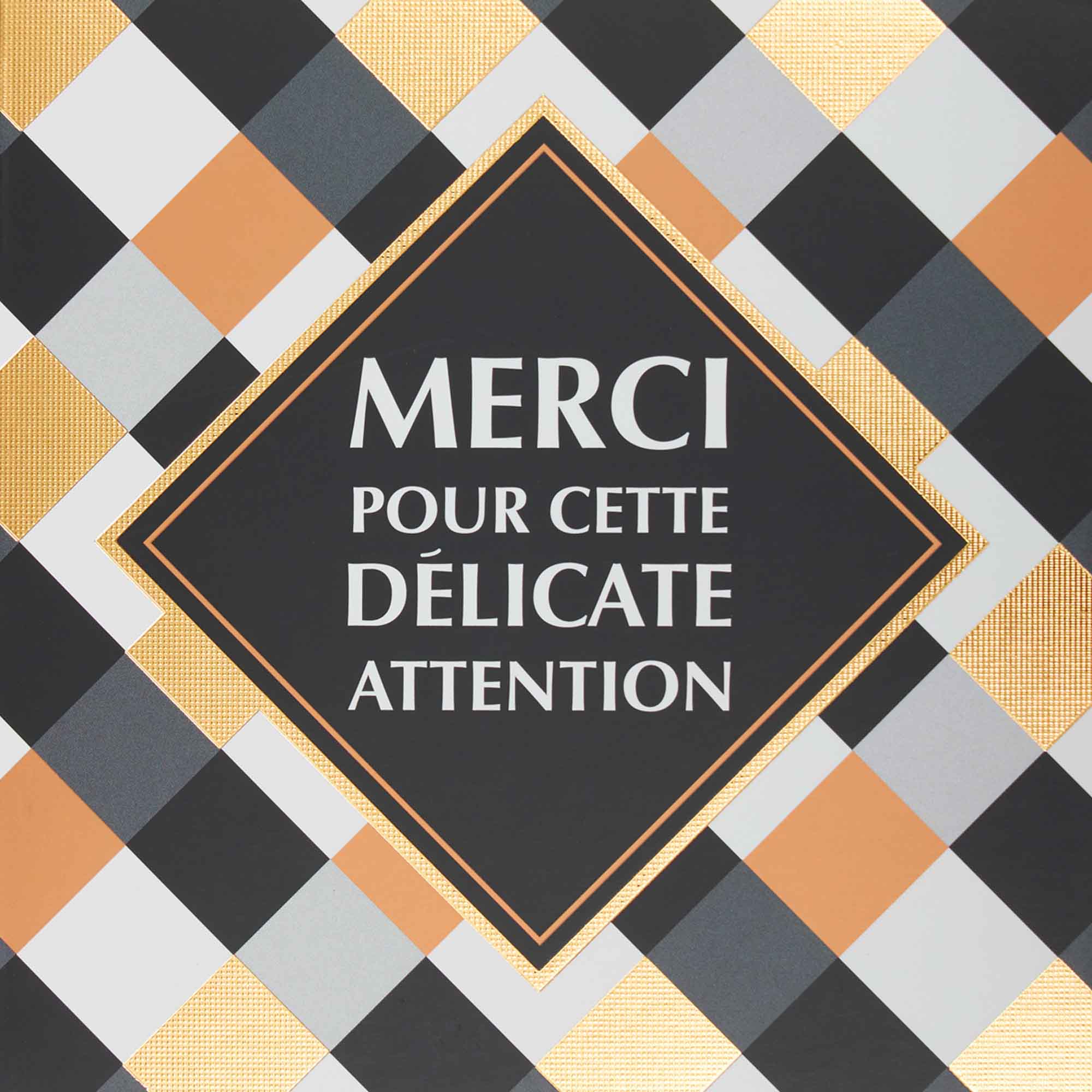 Carte merci pour cette délicate attention Carte merci pour cette délicate attention