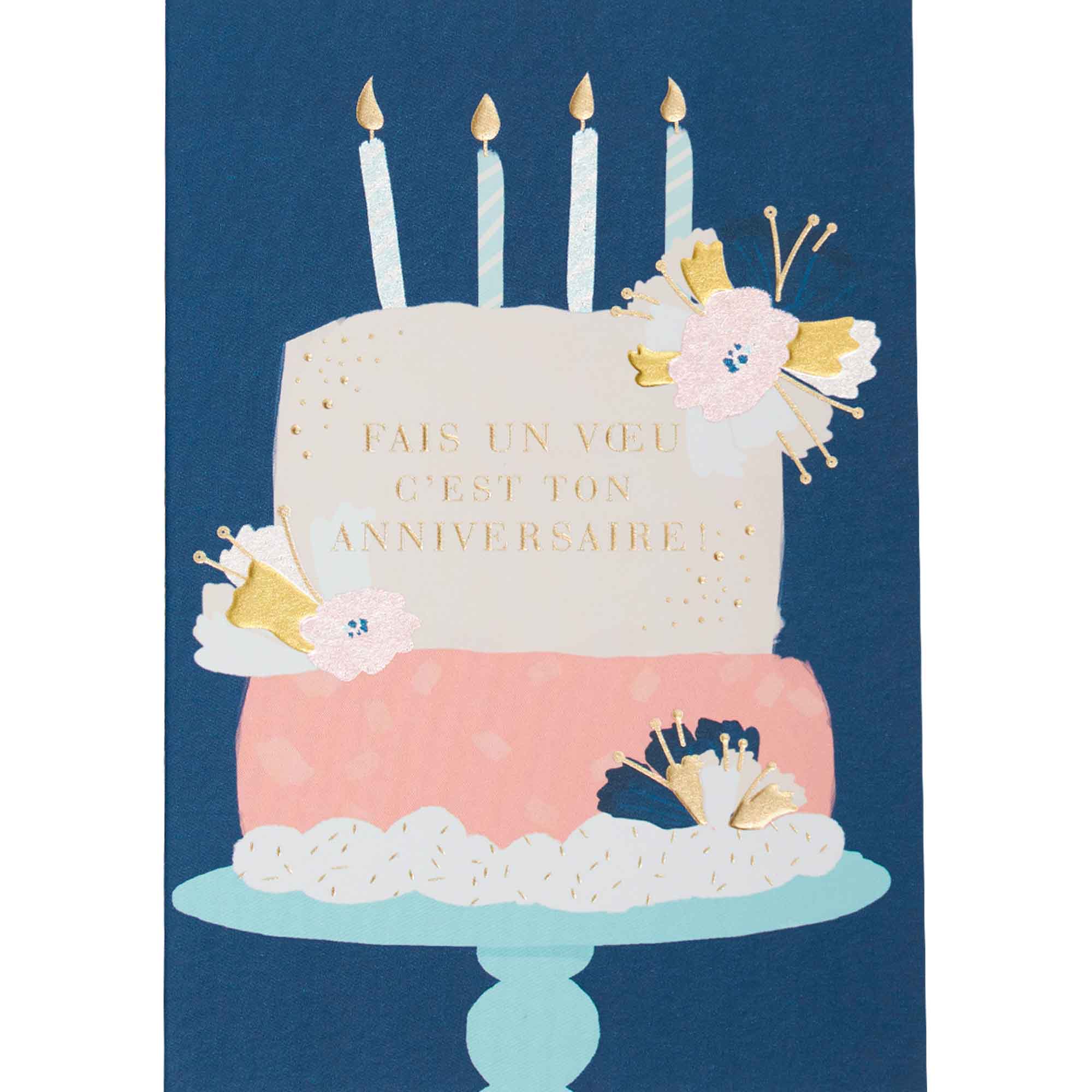 Carte anniversaire fais un voeu (photo) Carte anniversaire fais un voeu