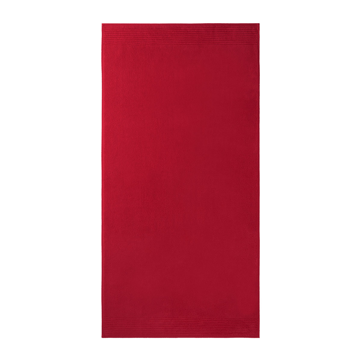Serviette de bain en  coton rouge 50 x 100 cm