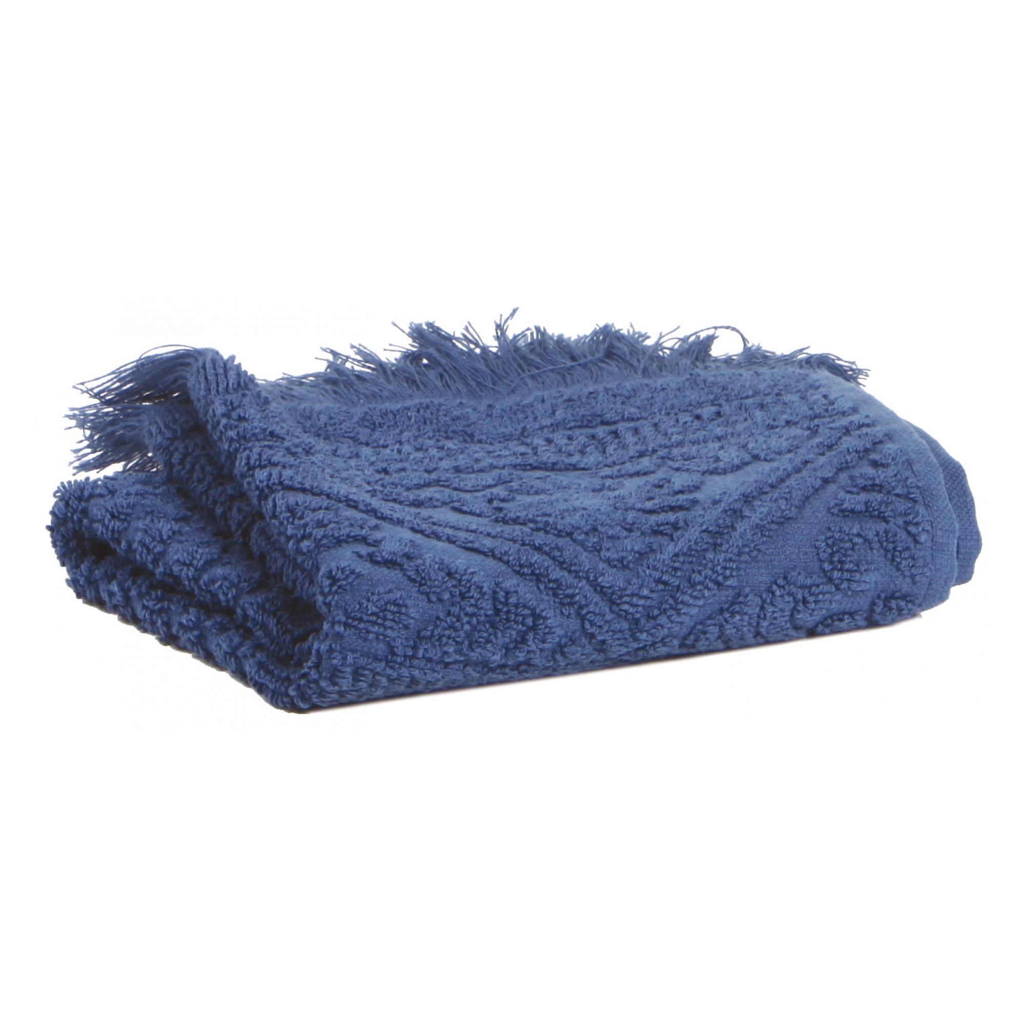 Drap de douche Zoé en coton outremer 70 x 140 Drap de douche Zoé en coton outremer 70 x 140