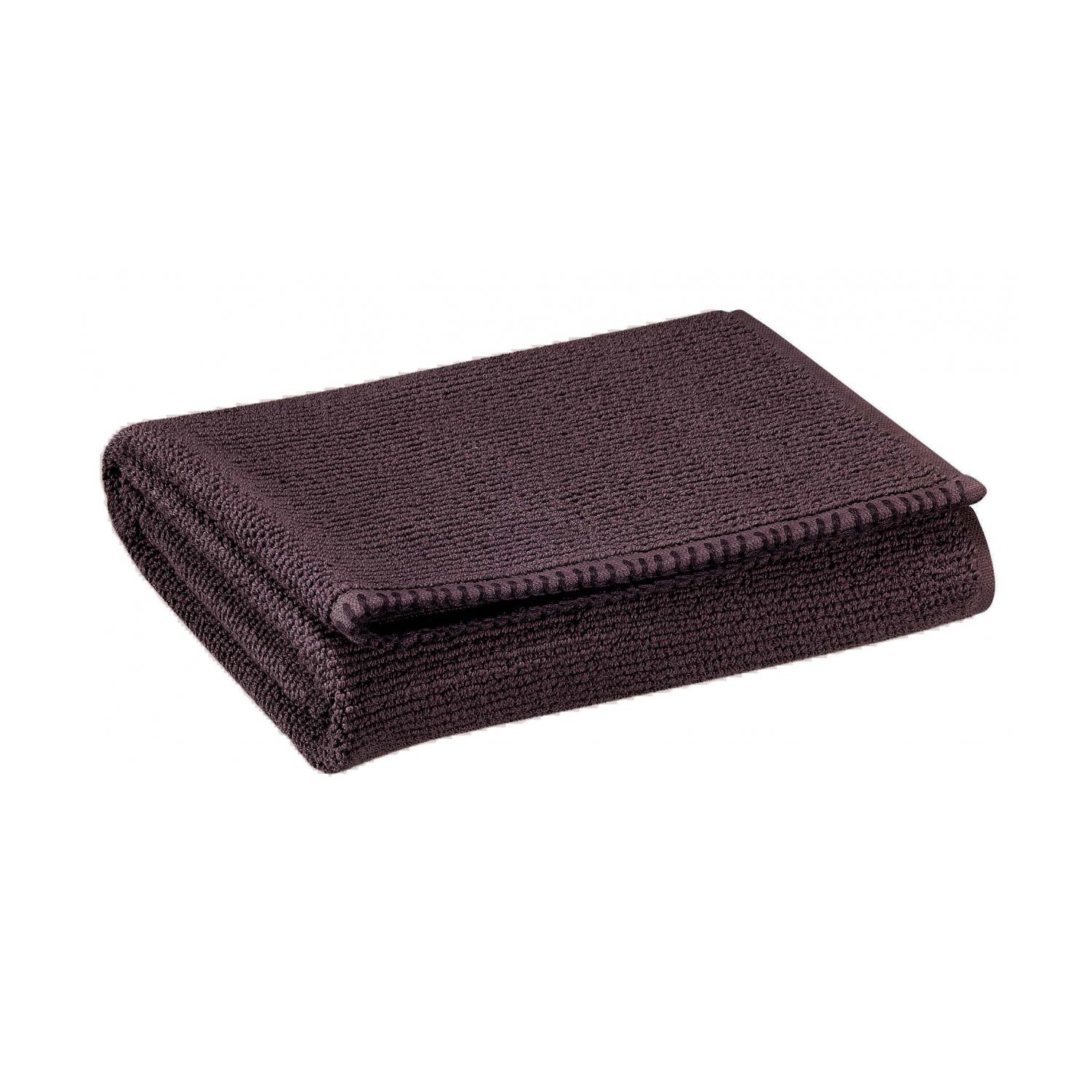 Drap de douche en coton prune 70 x 130 Drap de douche en coton prune 70 x 130