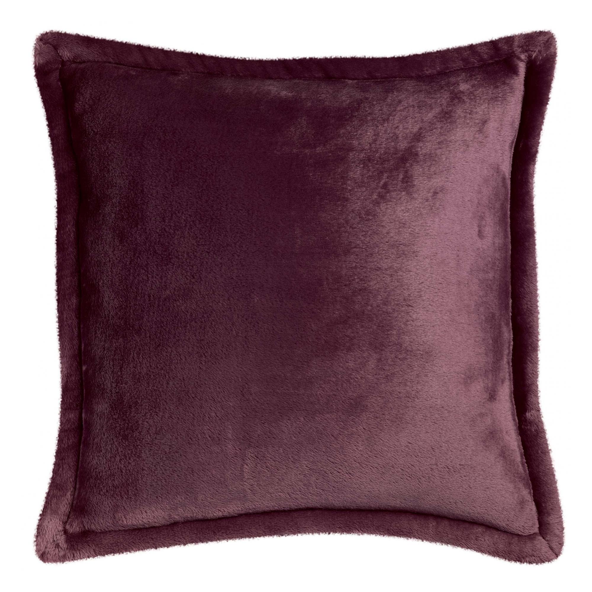 Coussin uni en polyester rouge 50x50 Coussin uni en polyester rouge 50x50