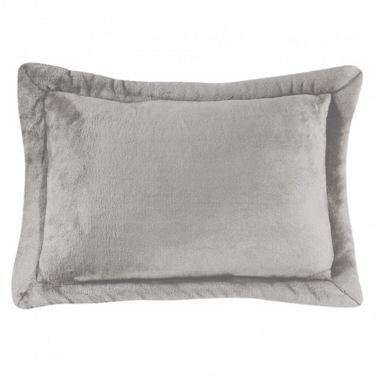 Coussin uni en polyester gris 50x50 Coussin uni en polyester gris 50x50