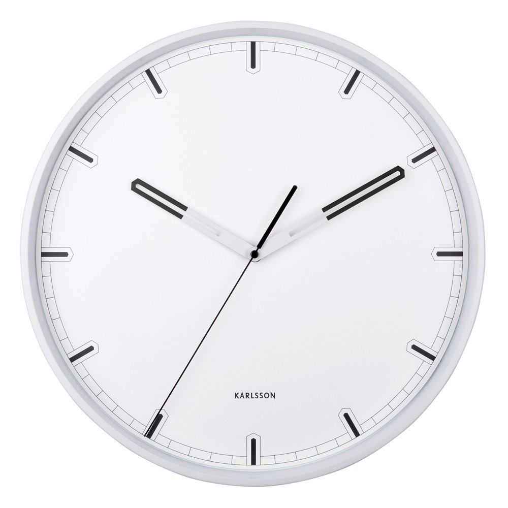Horloge murale blanche en fer D40 Horloge murale blanche en fer D40