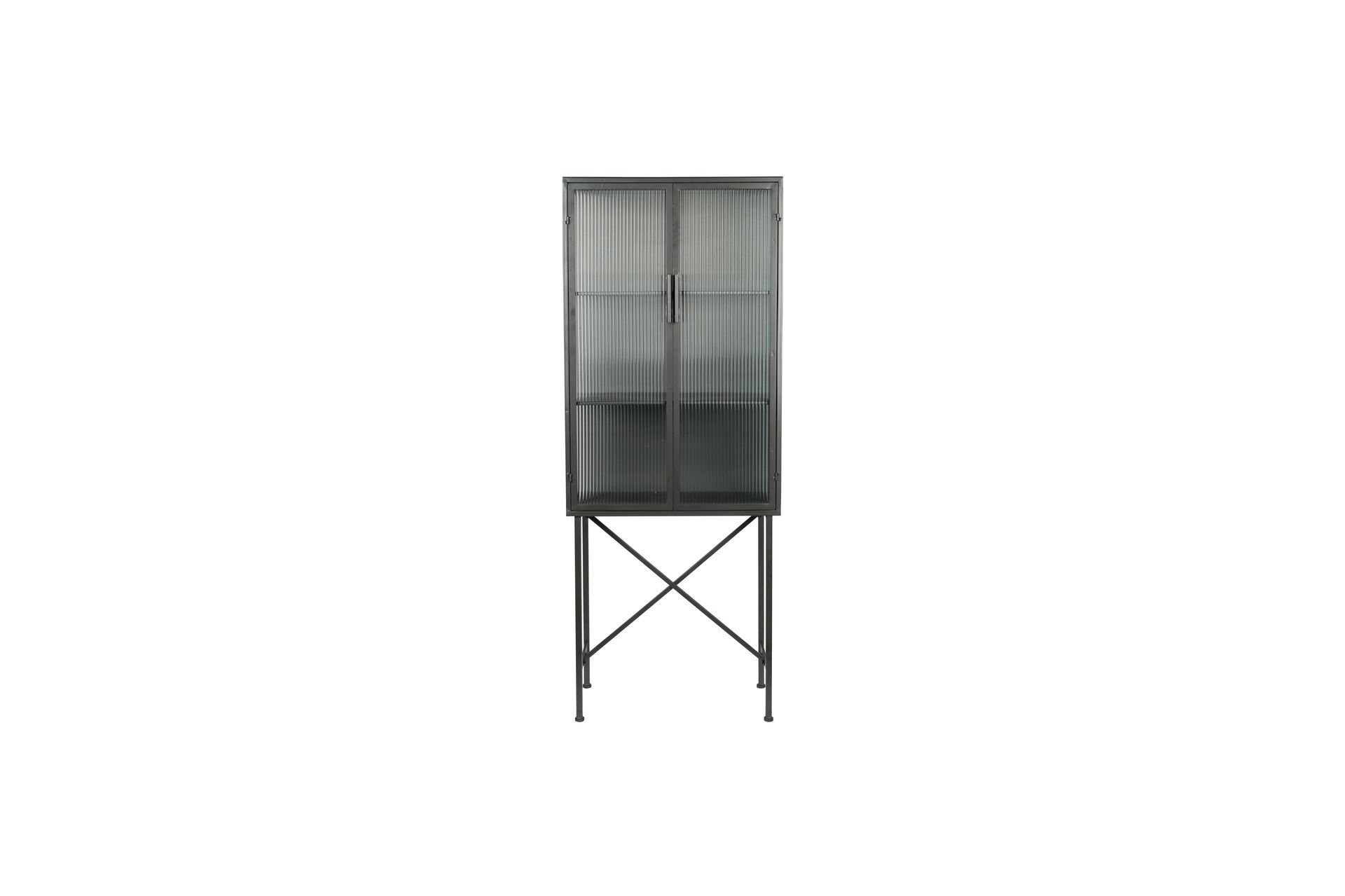 Vitrine 2 portes en verre noir (photo) Vitrine 2 portes en verre noir