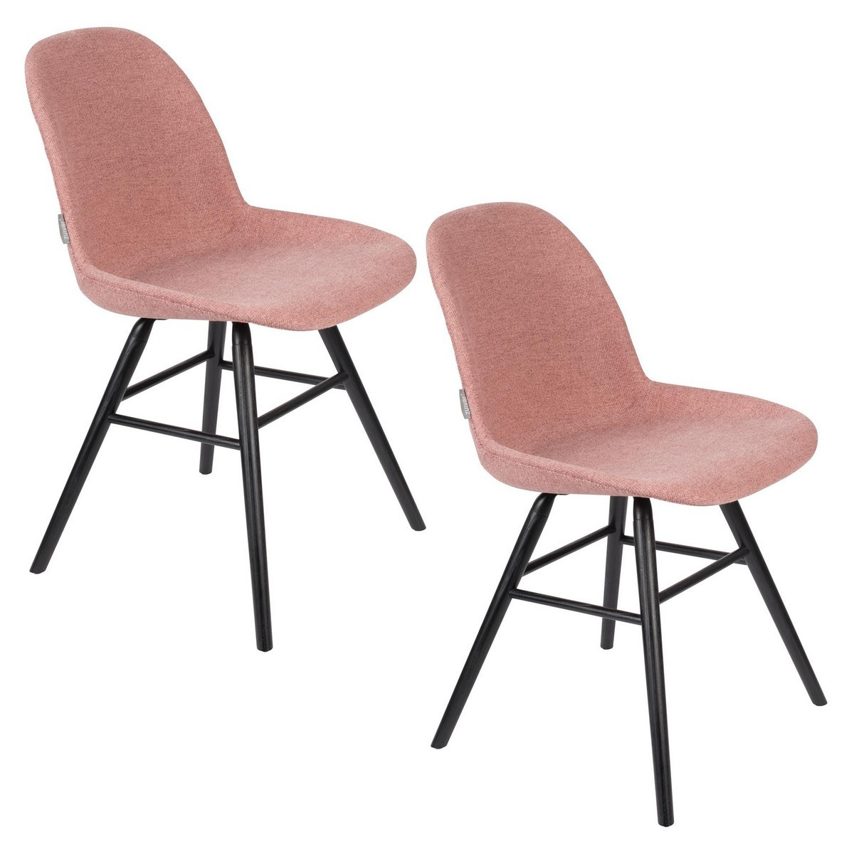 2 chaises en bois et tissu vieux rose 2 chaises en bois et tissu vieux rose