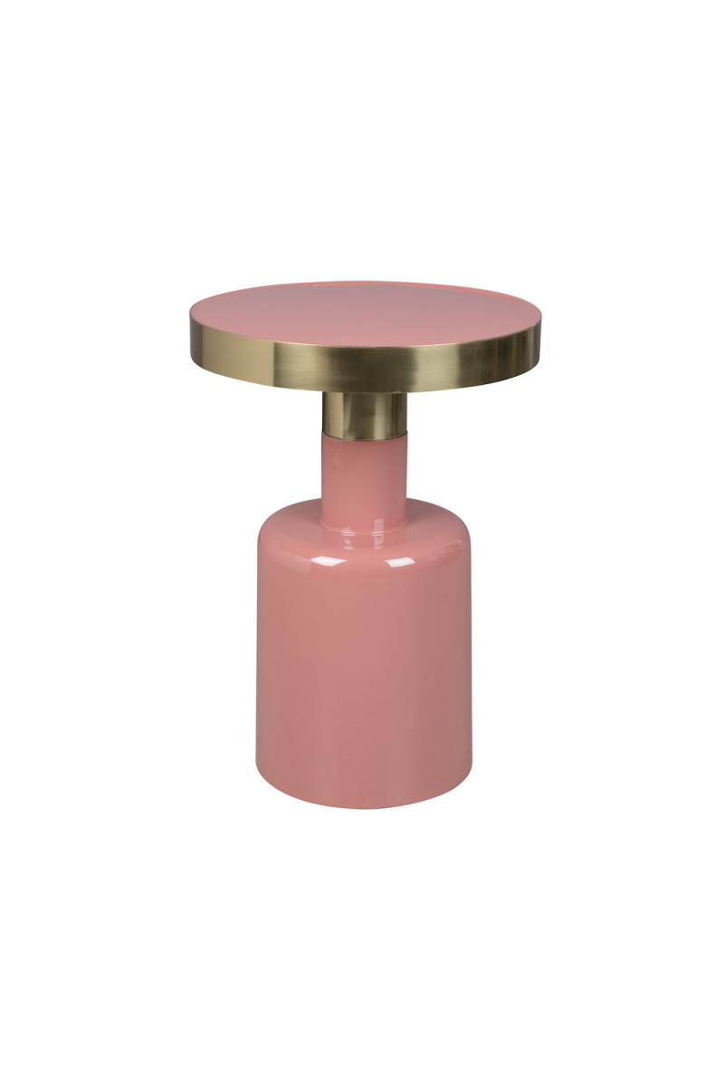 Table d&rsquo;appoint en métal rose