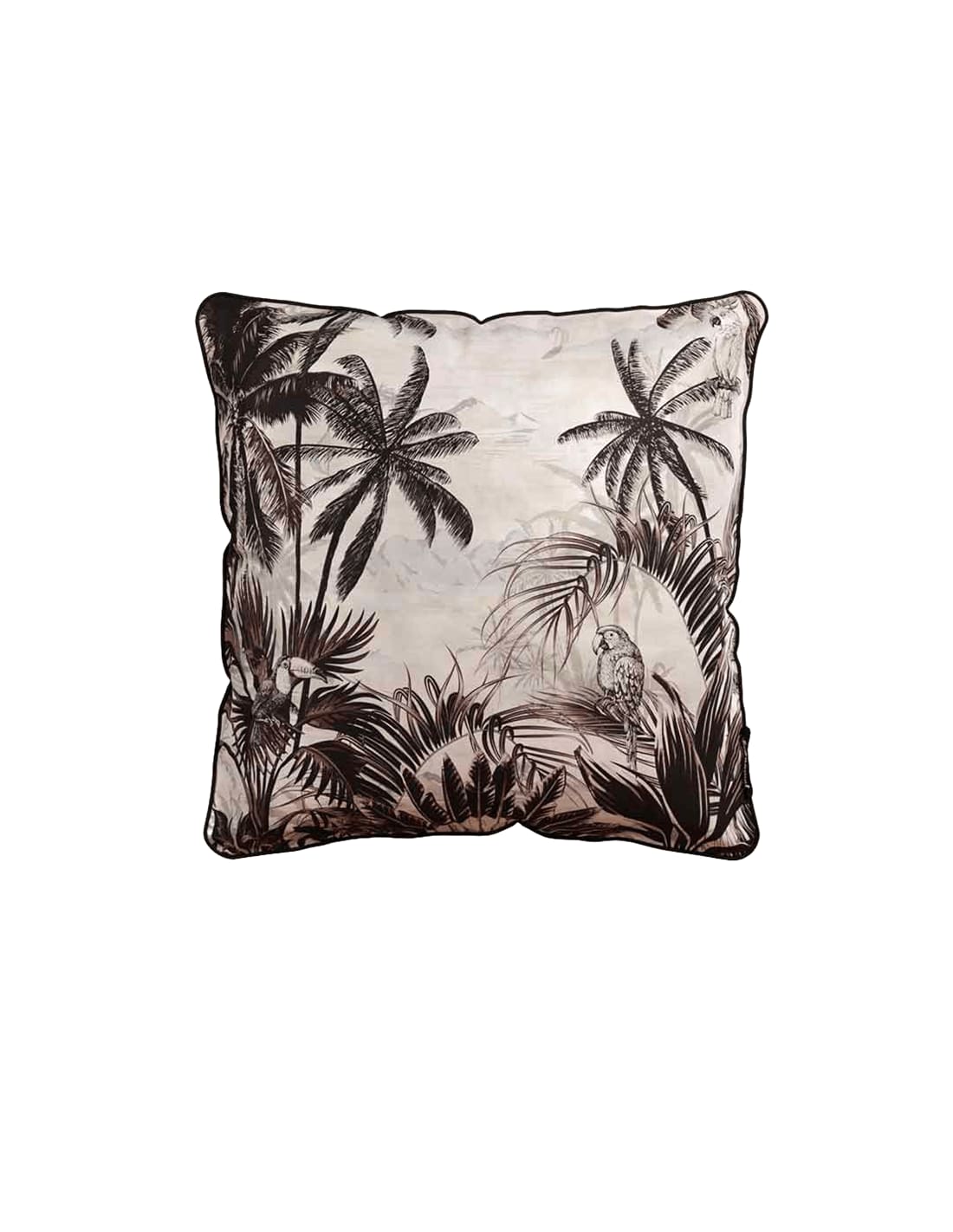TROPICAL - Coussin garni en velours imprimé 45x45 TROPICAL - Coussin garni en velours imprimé 45x45