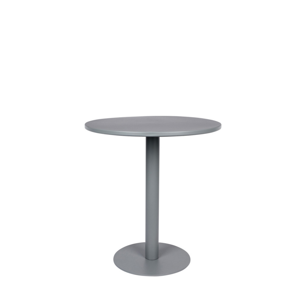 Table de bistrot ronde gris clair