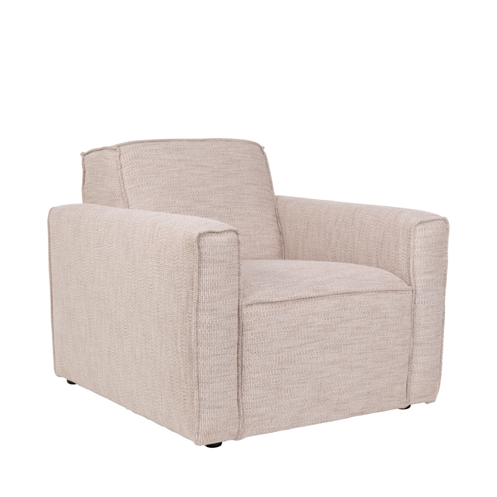 Fauteuil design en tissu beige Fauteuil design en tissu beige