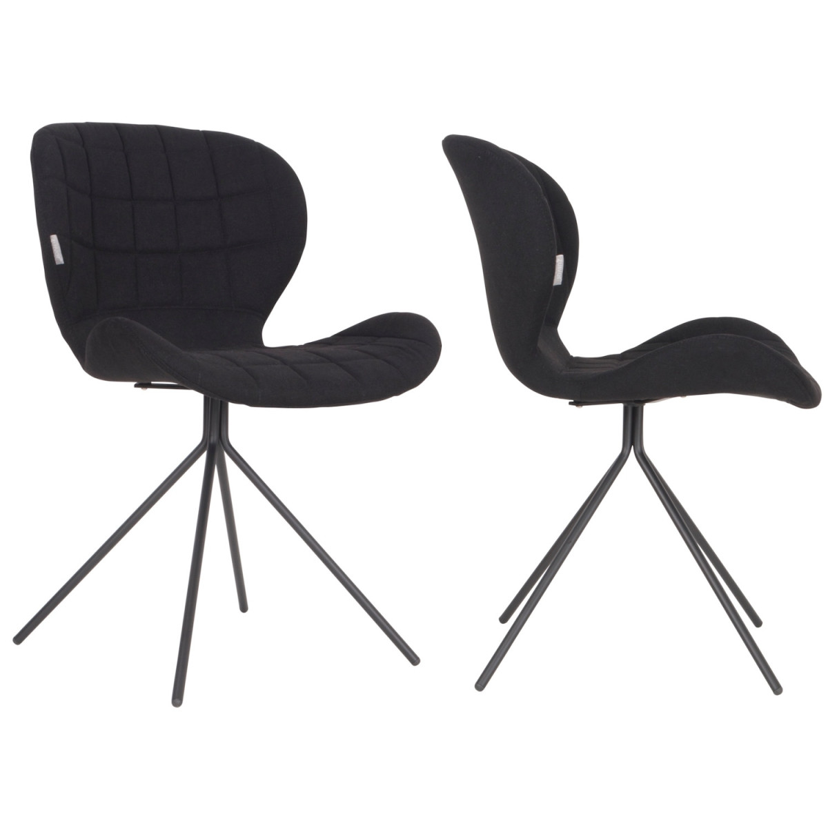 2 chaises design noir (photo) 2 chaises design noir