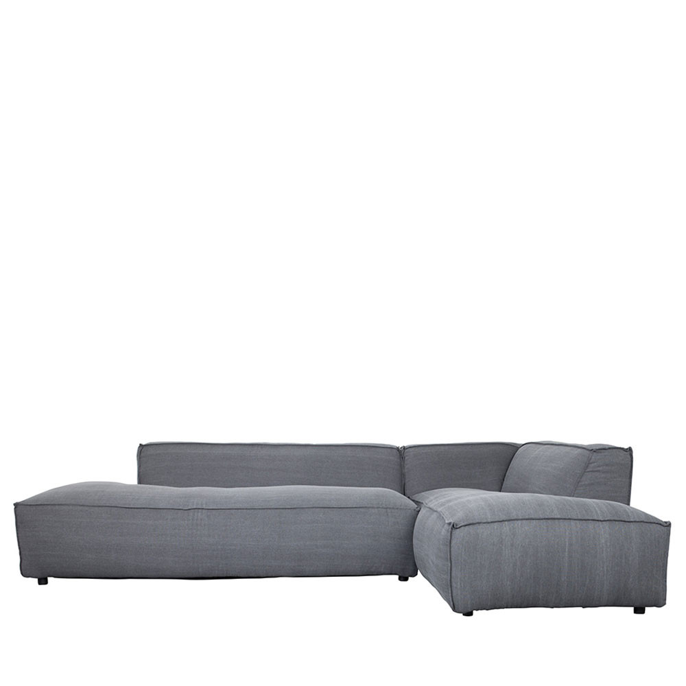 CanapÃ© d'angle droit Fat gris bÃ©ton